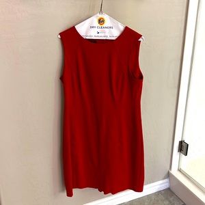 Talbots 12P red s dress excellent!
